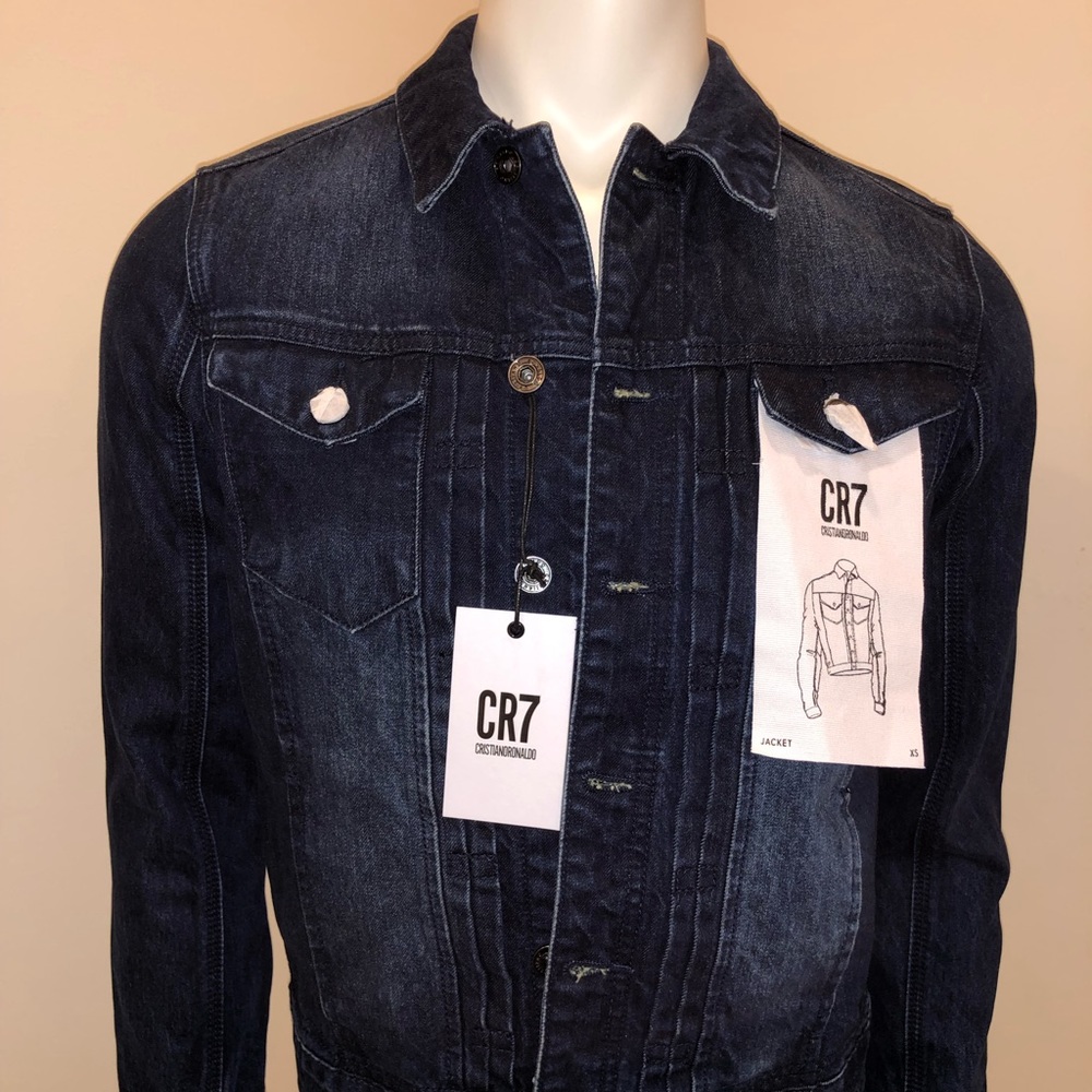 NEW Cristiano Ronaldo CR7 Jacket Blue Denim